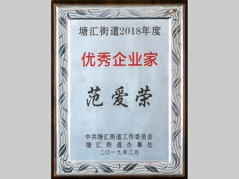 塘匯街道2018年度優(yōu)秀企業(yè)家